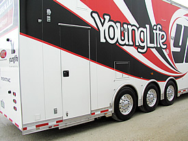 Mike and Lisa Edwards 2010 T&E 56' Pro Stock Semi Trailer